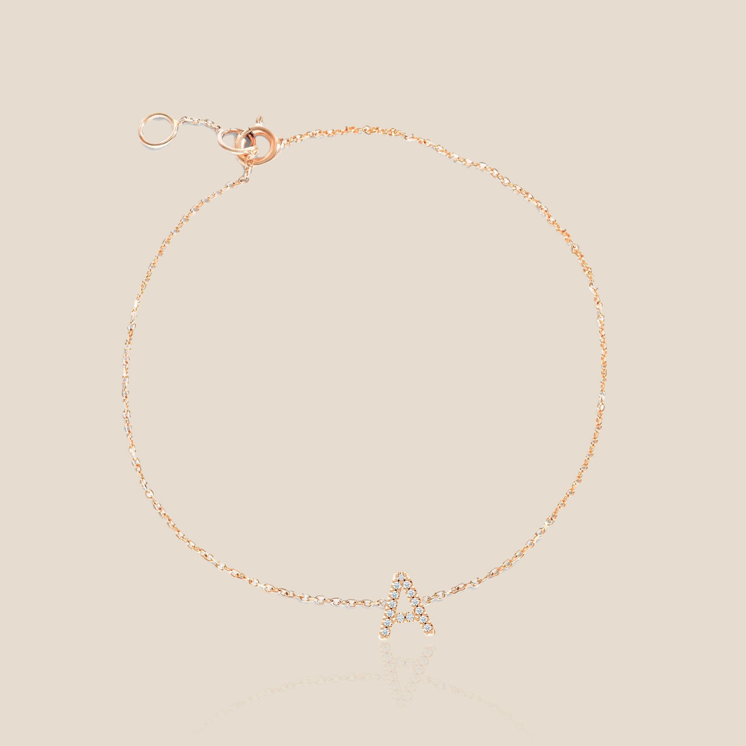 Diamond Initial Bracelet