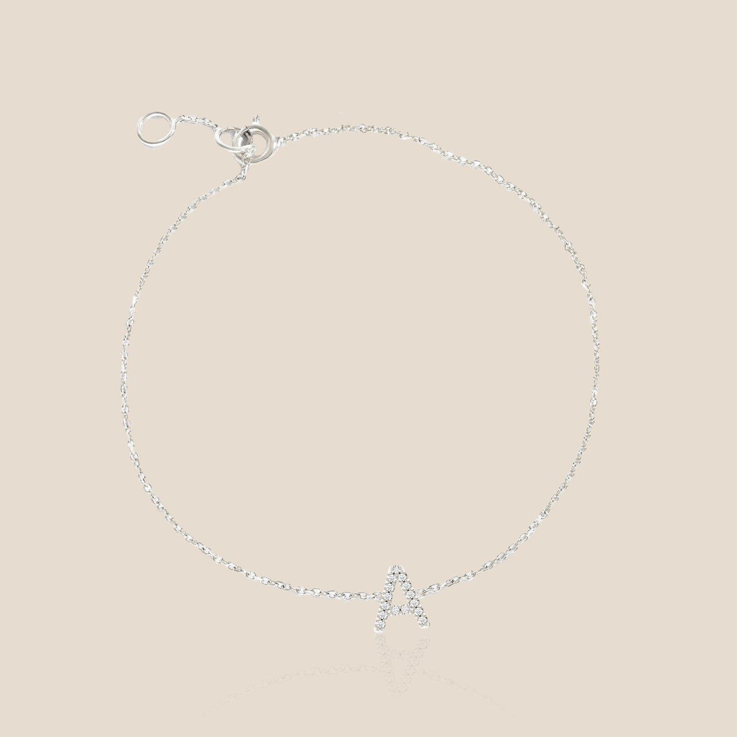Diamond Initial Bracelet