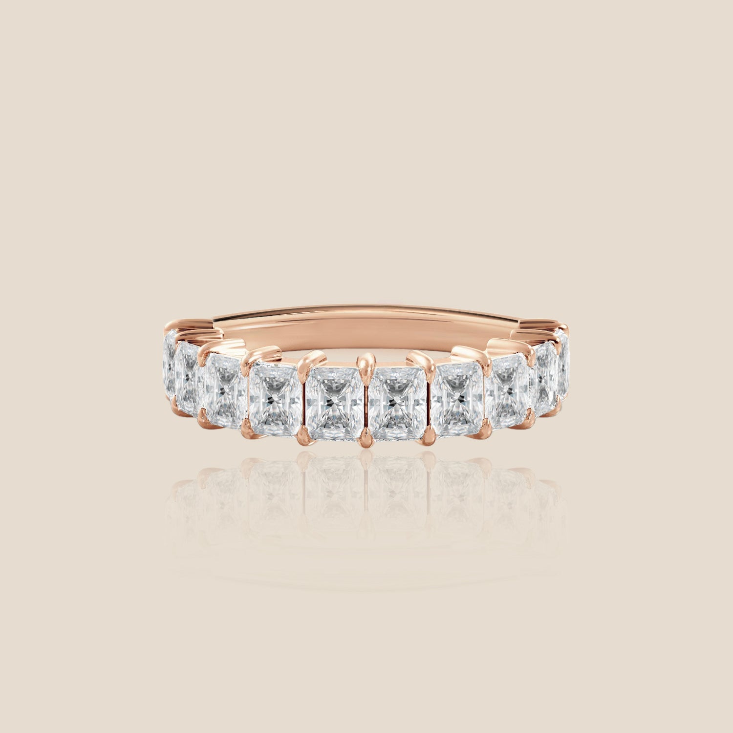 Radiant Half Eternity Band
