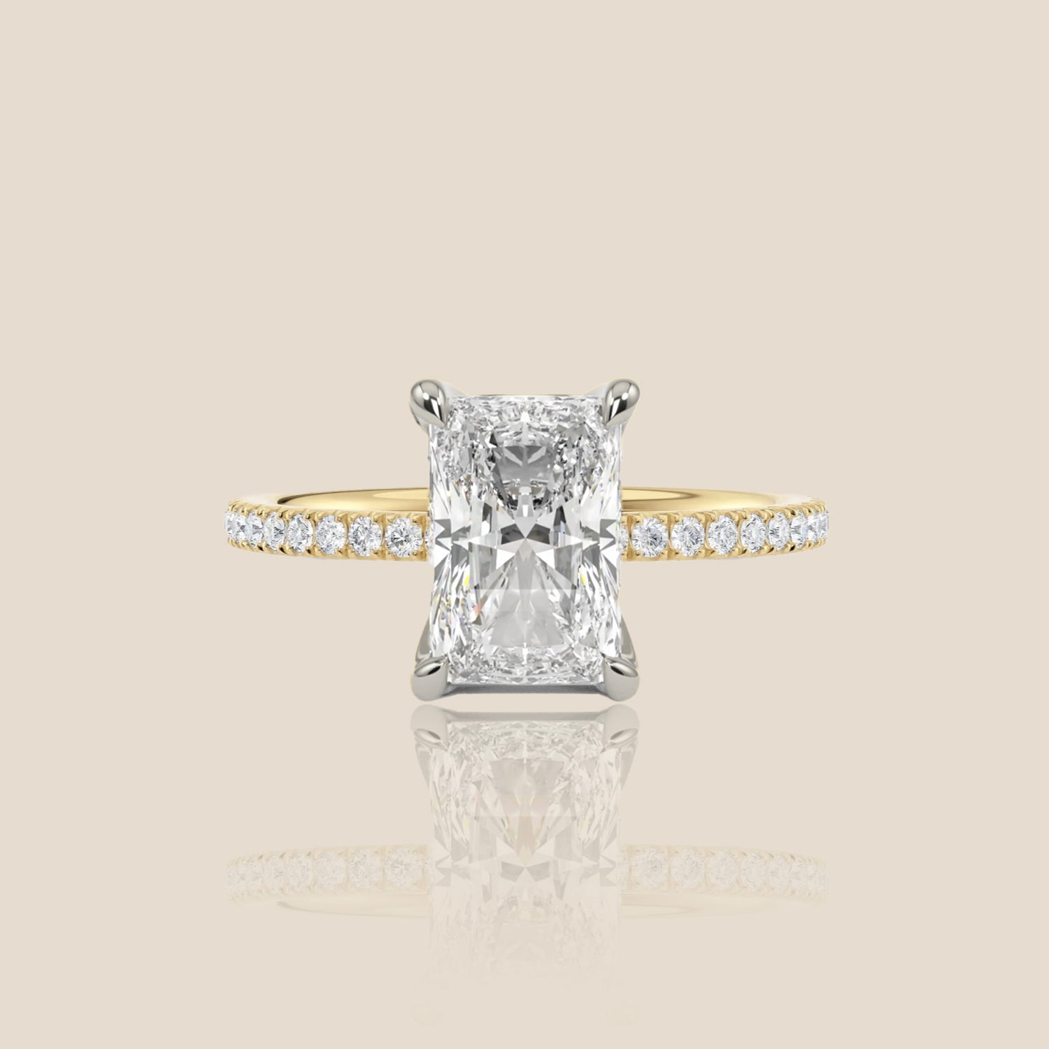 The Signature Pavé with Hidden Halo Radiant