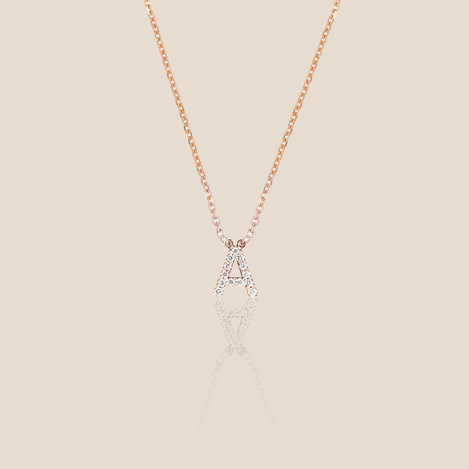 Diamond Initial Necklace
