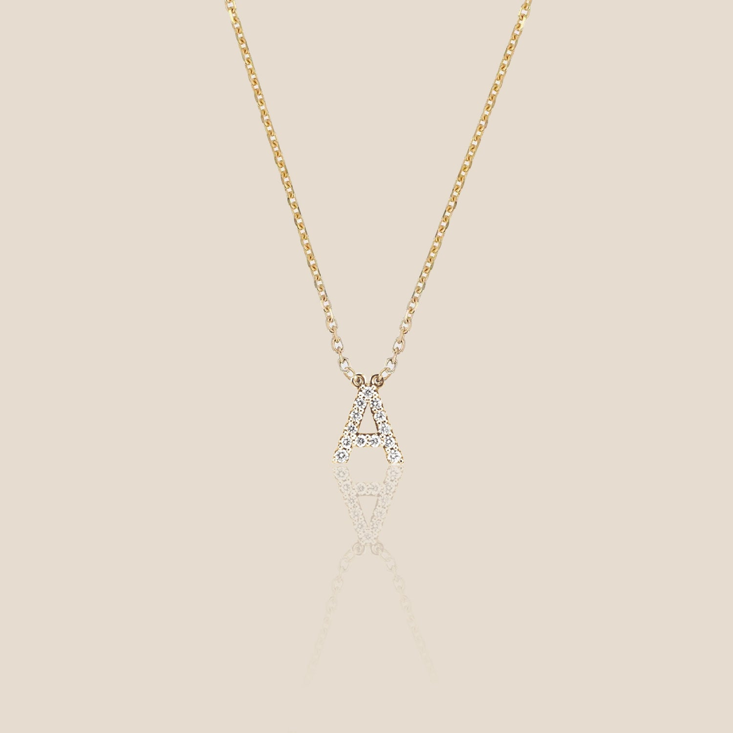 Diamond Initial Necklace