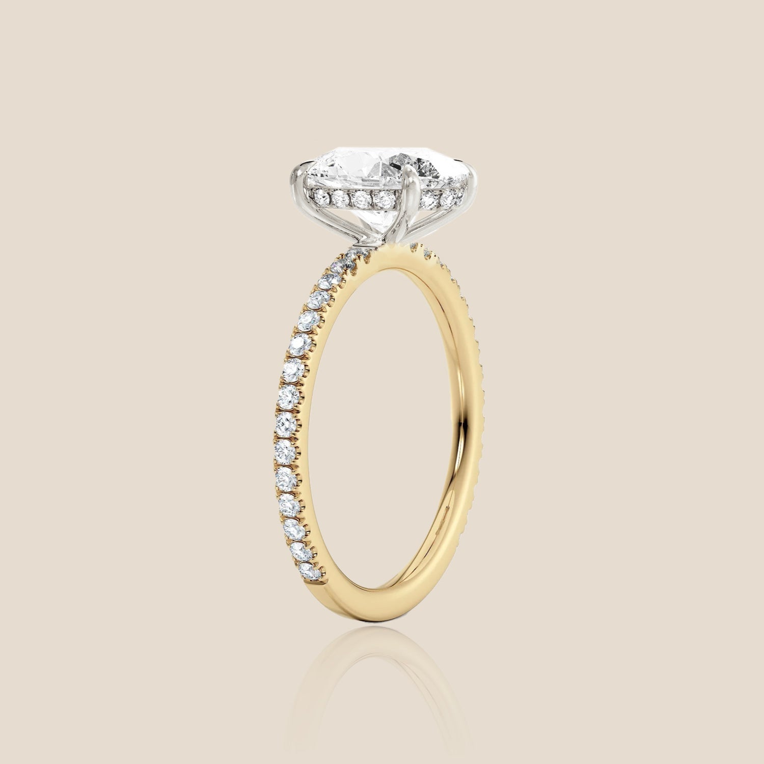 The Signature Pavé with Hidden Halo Oval