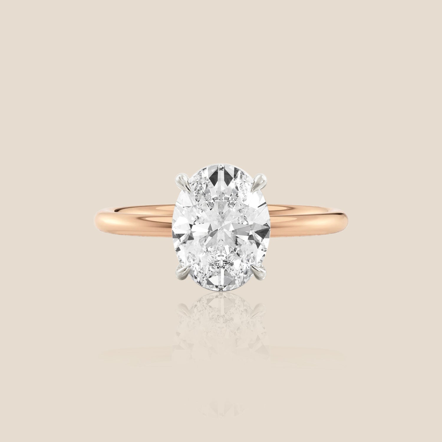 The Signature Solitaire with Hidden Halo Oval