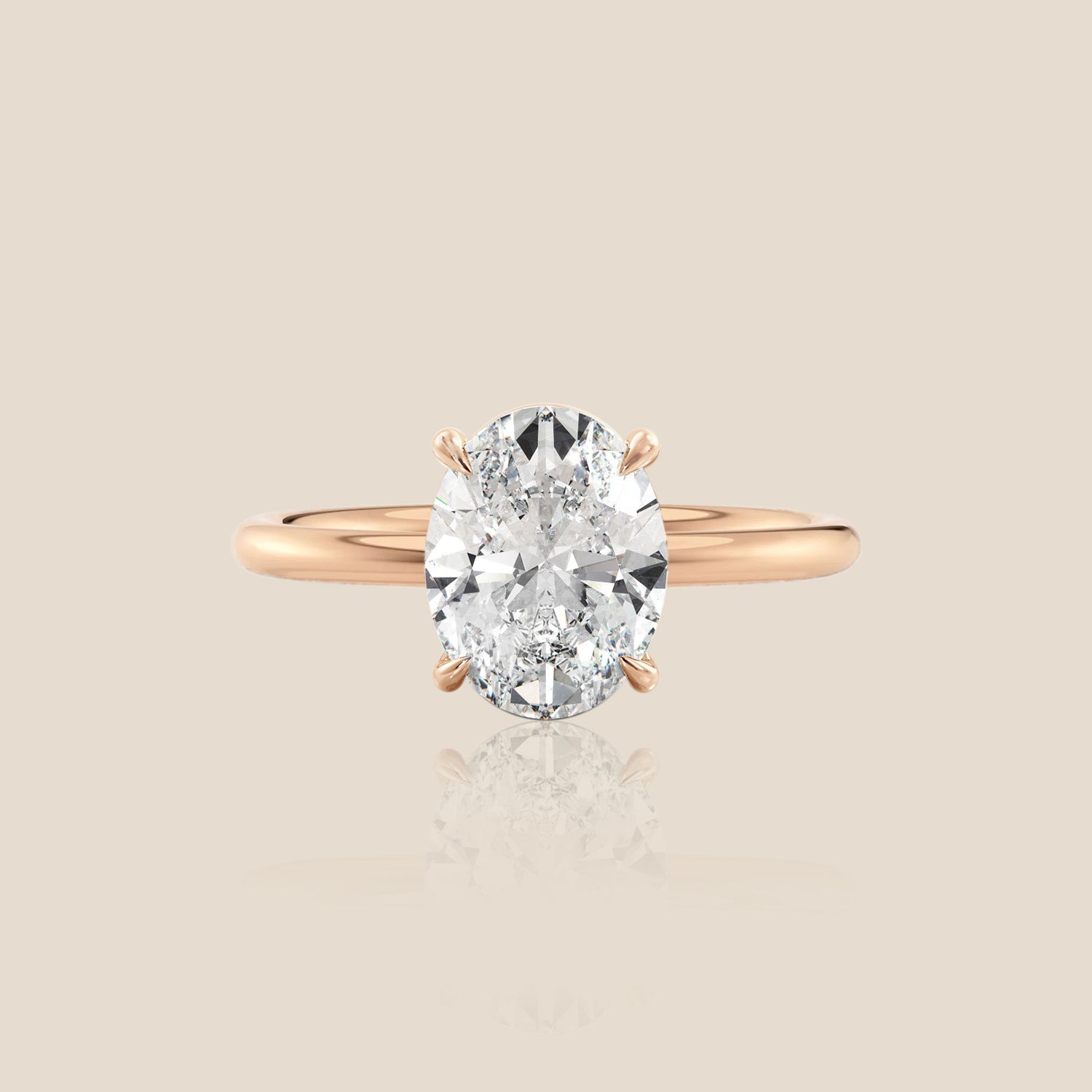 The Signature Solitaire with Hidden Halo Oval