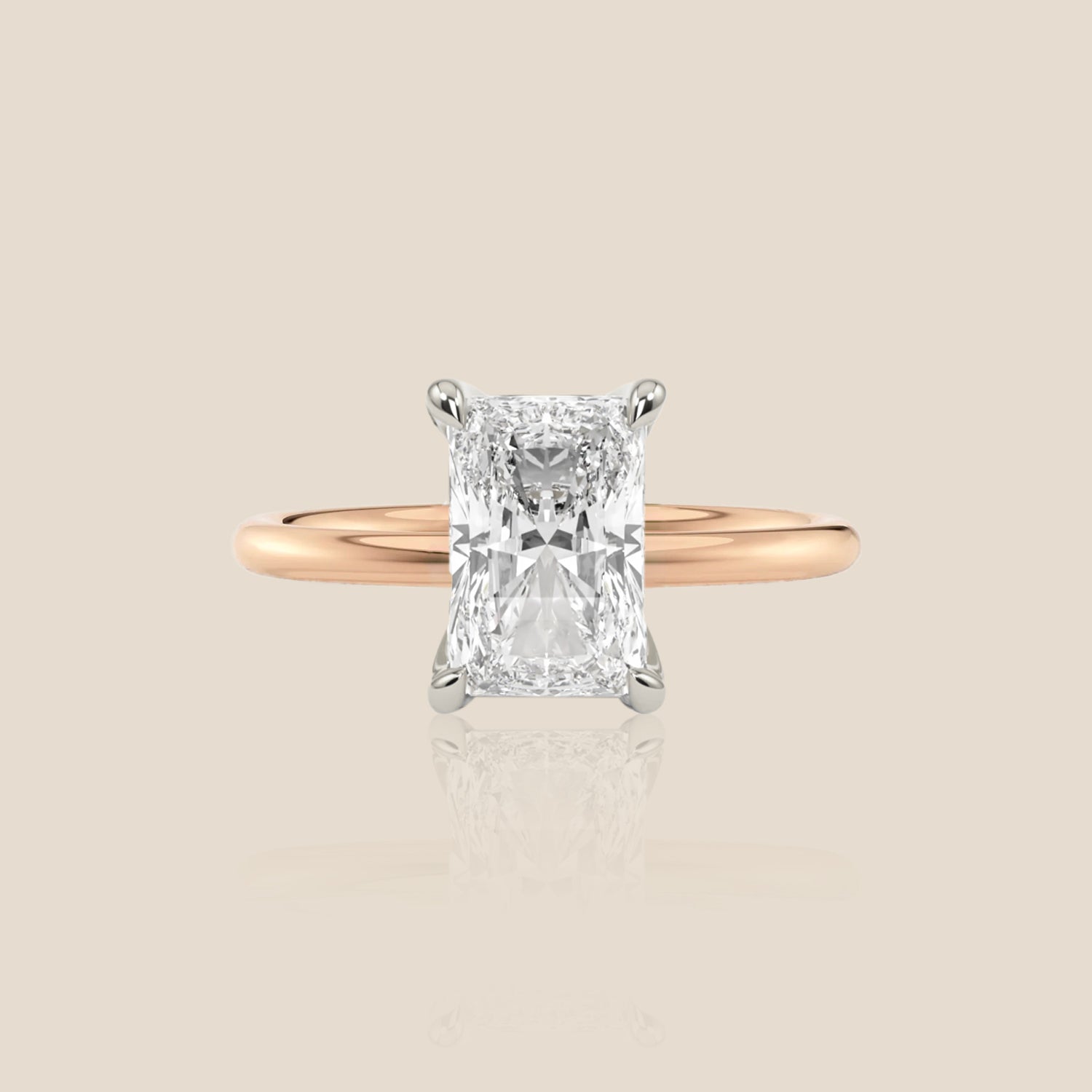 The Signature Solitaire with Hidden Halo Radiant