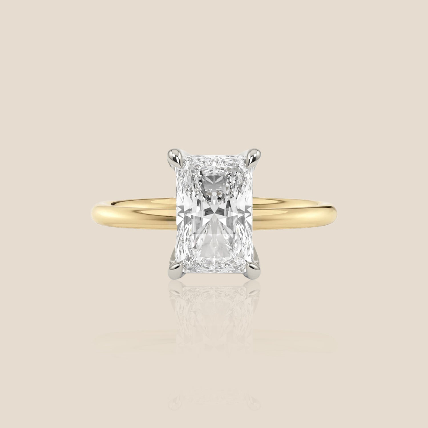 The Signature Solitaire with Hidden Halo Radiant