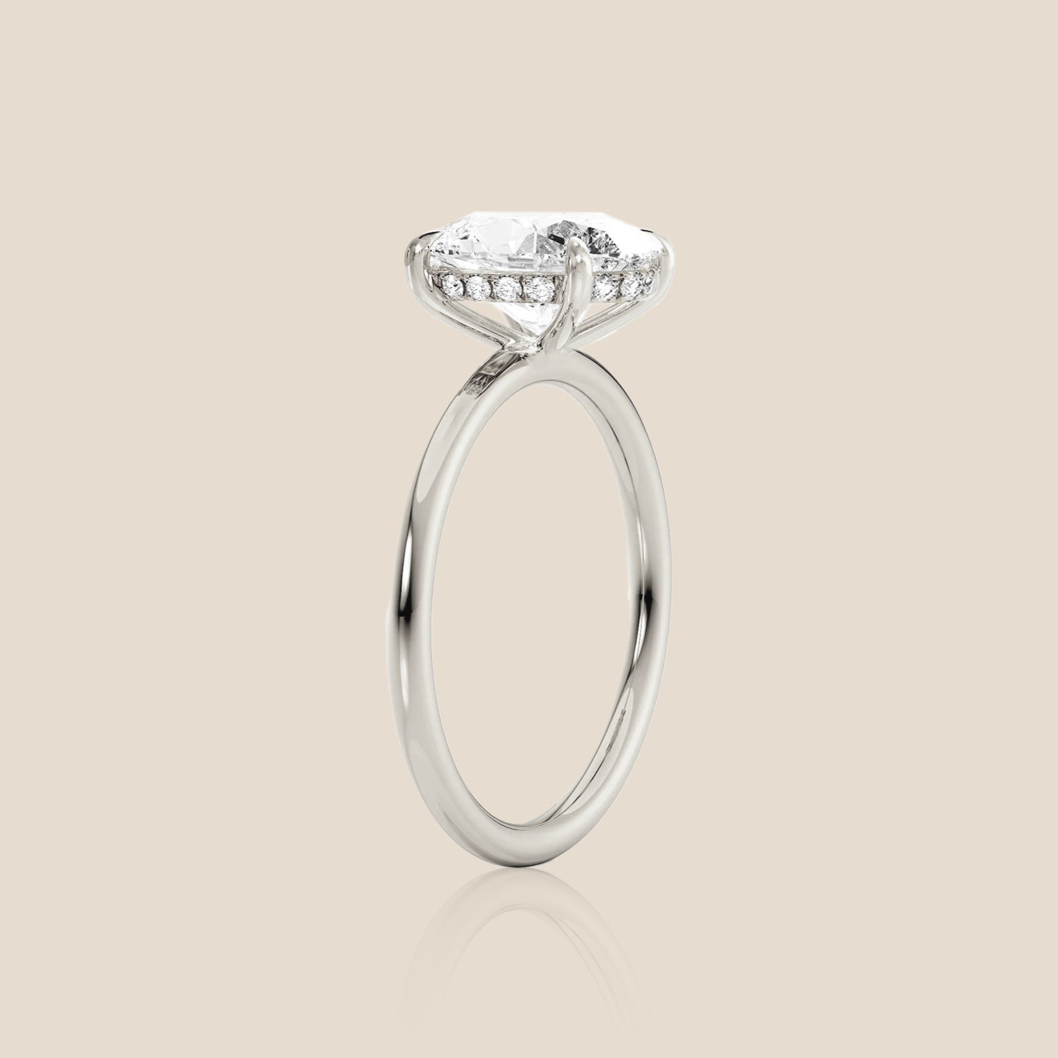 The Signature Solitaire with Hidden Halo Oval