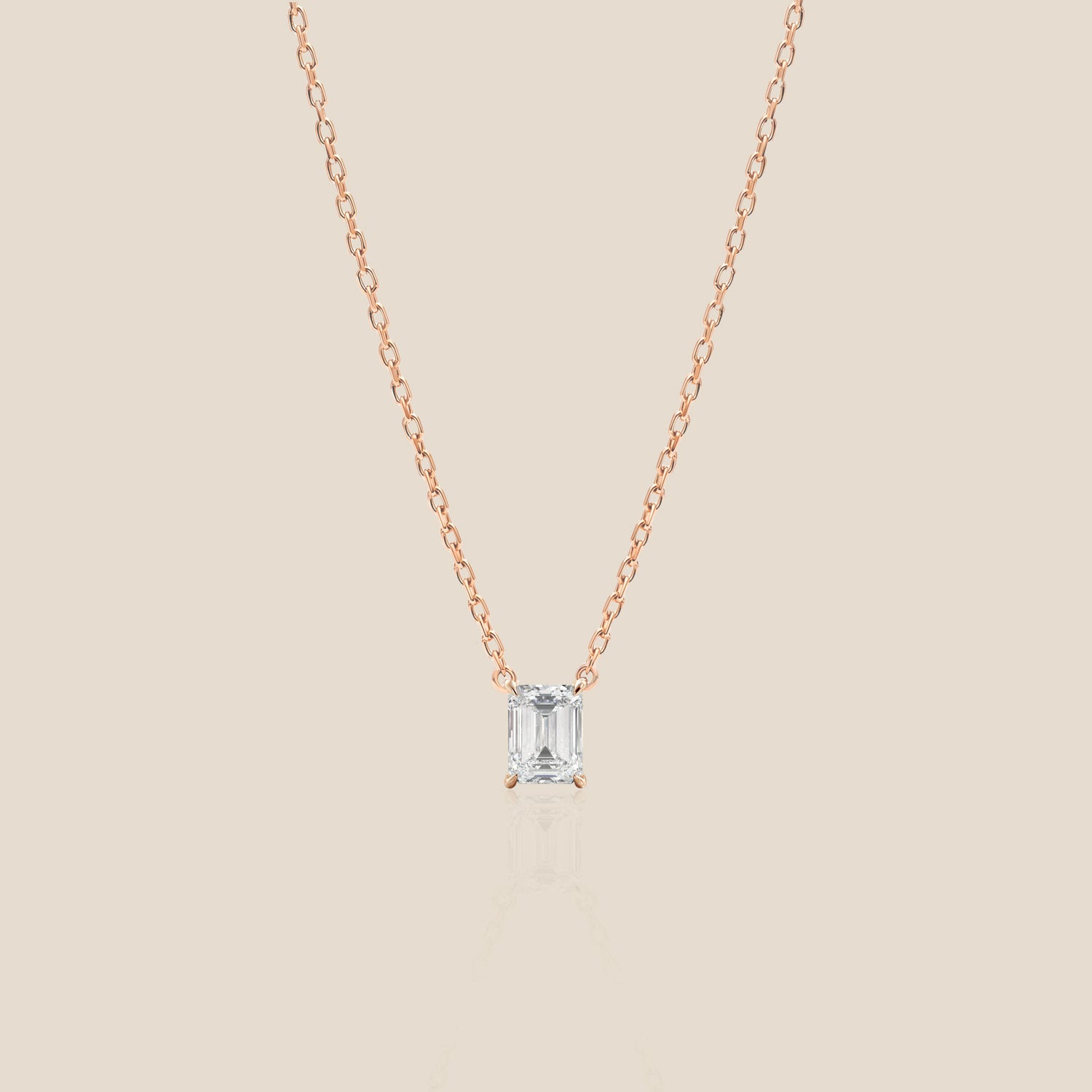 Solitaire Necklace - Emerald