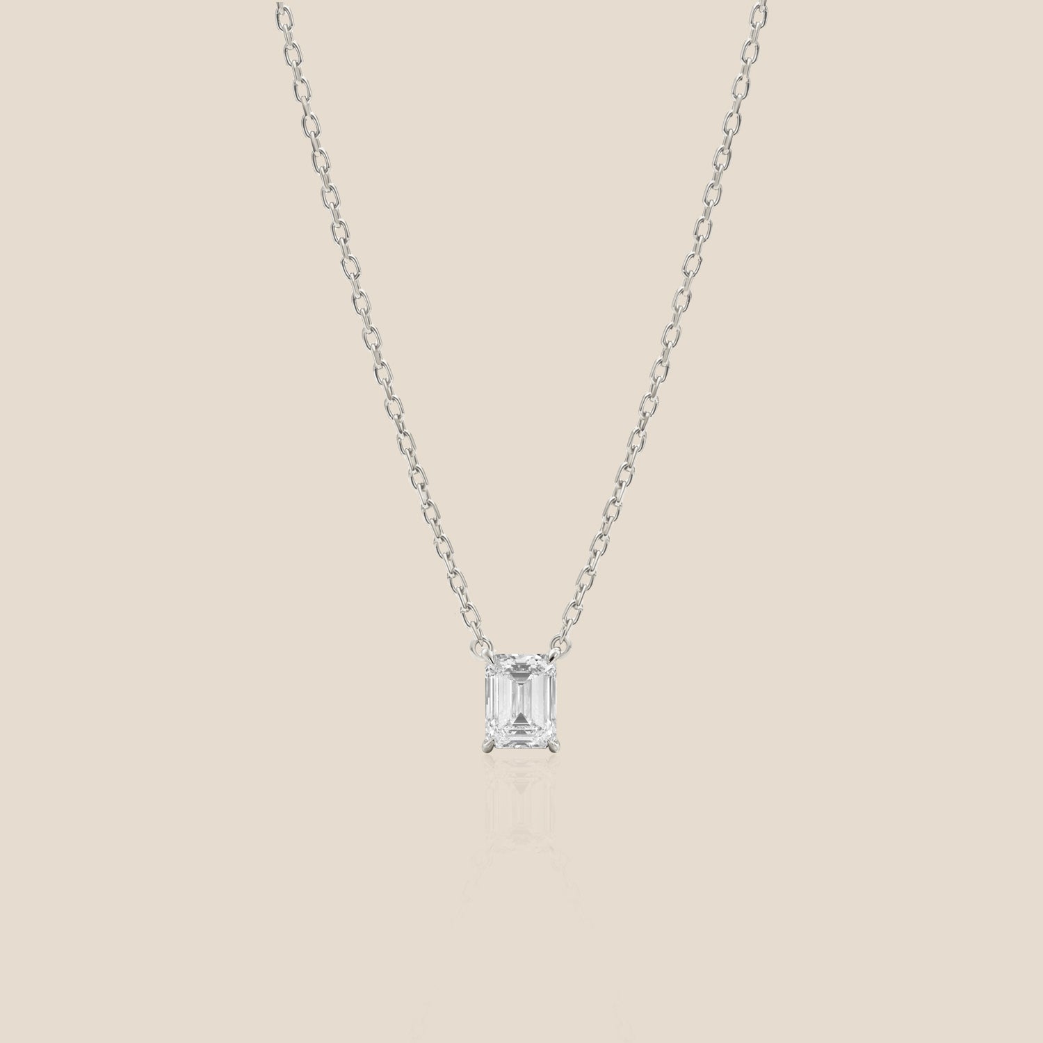 Solitaire Necklace - Emerald