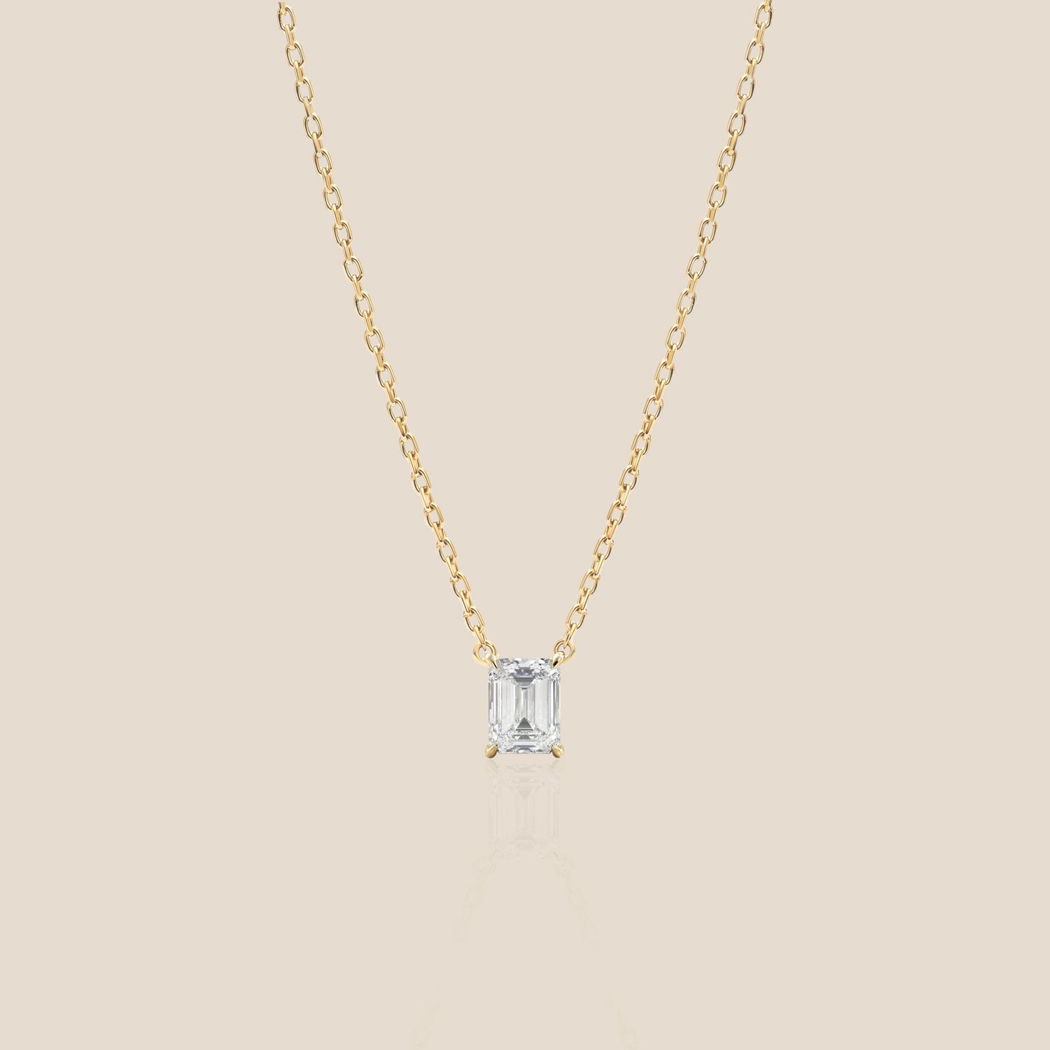Solitaire Necklace - Emerald